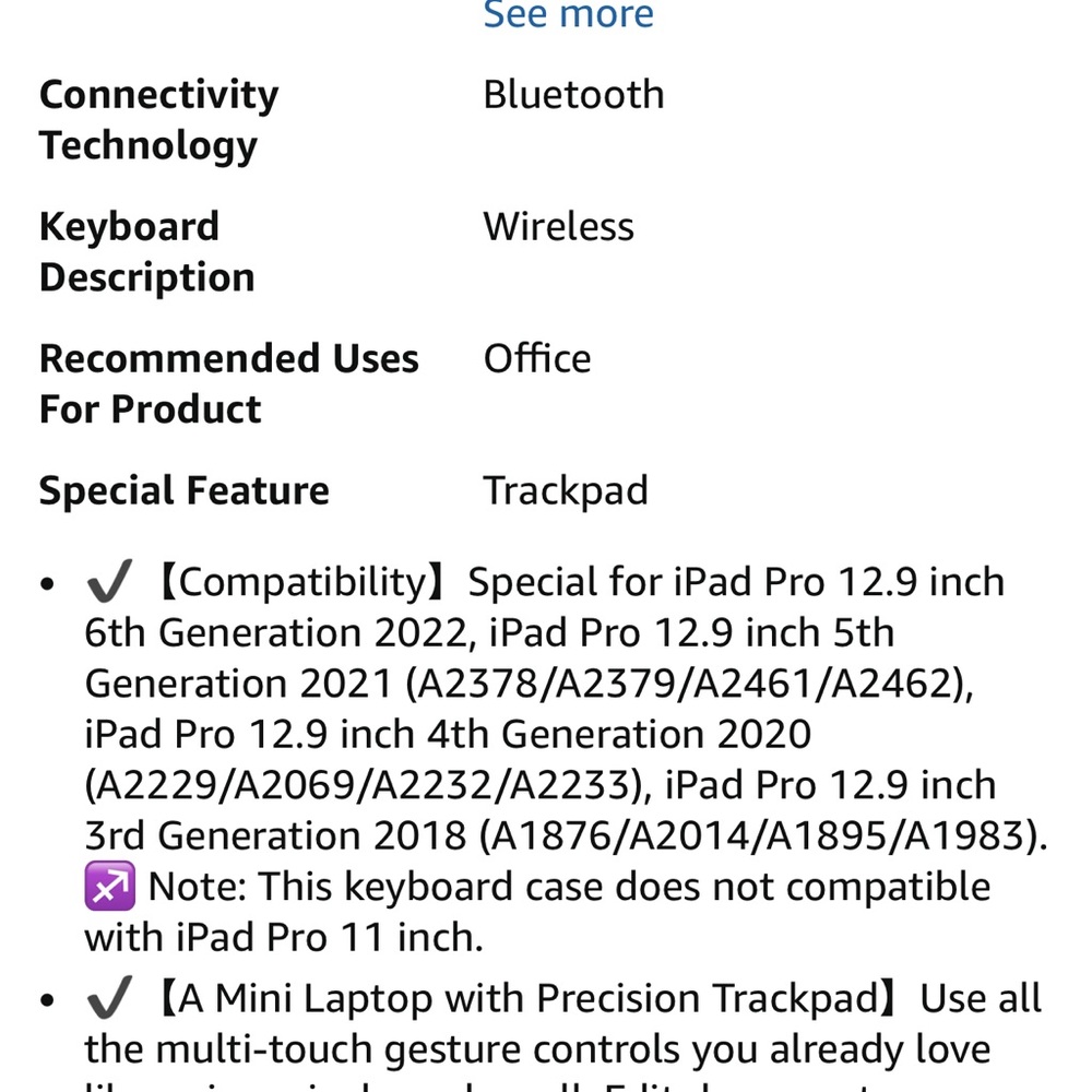 MMK Magic 360°Rotatable&Swivel Keyboard with Trackpad - Picture 9 of 10